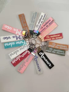 Porte-clefs Tissu cuir