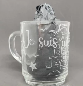 Tasse gravé "Je suis une princesse"