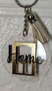 Porte-clef Acry Home