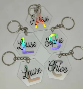 Porte-clefs Acry Prénom