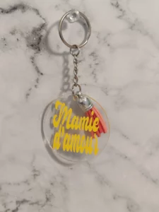 Porte-clef mamie d'amour