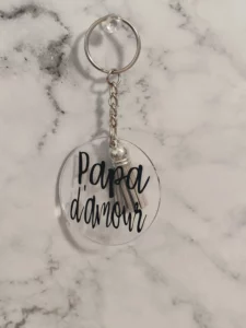 Porte-clef papa d'amour