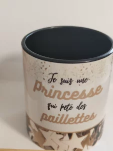 Tasse Princesse paillettes 1
