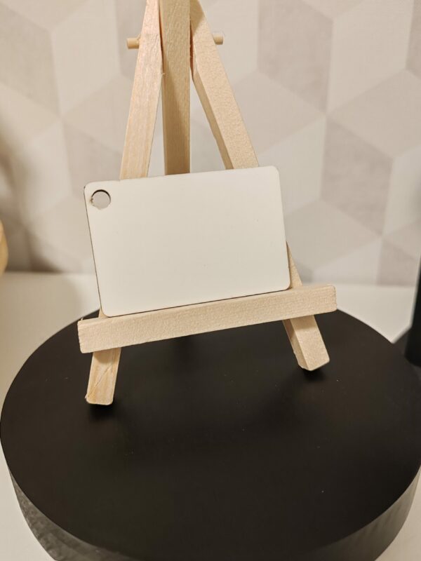 Porte-clefs bois rectangle